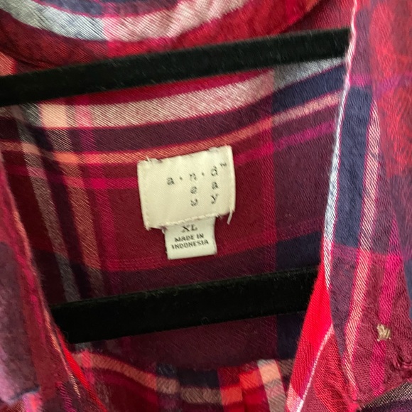 a new day | Plaid Button Down Shirt - Picture 4 of 5